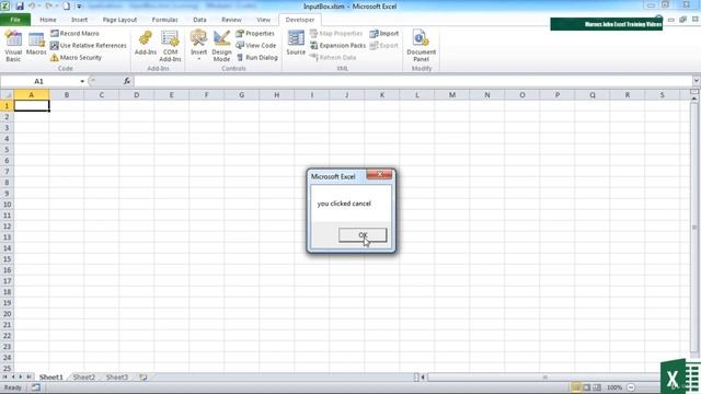 89 Use INPUTBOX For Accepting Values From Users || VBA Tutorial || Lecture || Microsoft Excel ||