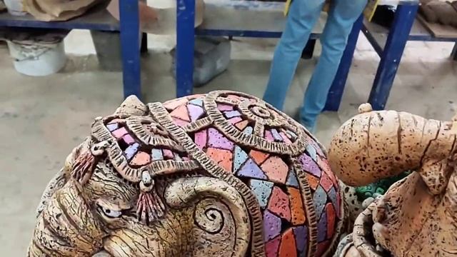 Слон керамический большой. смотреть онлайн