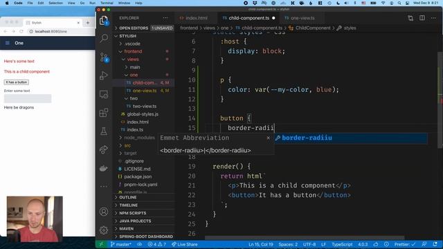 Styling Web Components with Shadow DOM: CSS variables, parts, shared styles