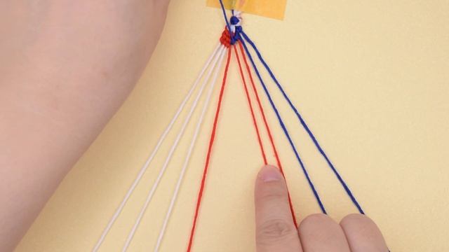 DIY Three Colors Candy Stripe Friendship Bracelets | Easy Tutorial for Beginners смотреть онлайн