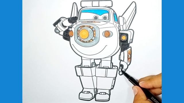 Super wings drawing??️ | Colouring ?✨ in super wings | Colouring ?✨ craft. смотреть онлайн