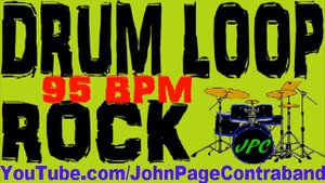 Rock Drum Beat Loop 95 bpm Practice Track for Guitar and Bass Players Jam Drums Only 4/4 FREE