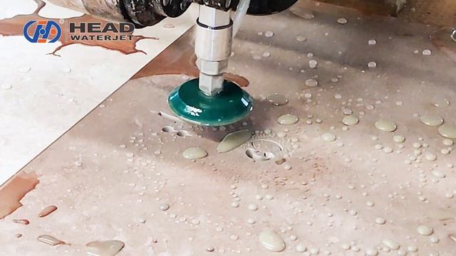Станок гидроабразивной резки резал камическую плитку--HEAD waterjet смотреть онлайн