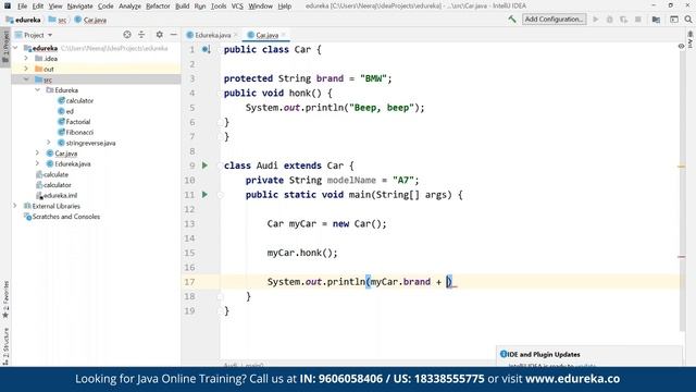 Object Oriented Programming in Java | Java OOPs Concepts | Edureka | Java Live - 1