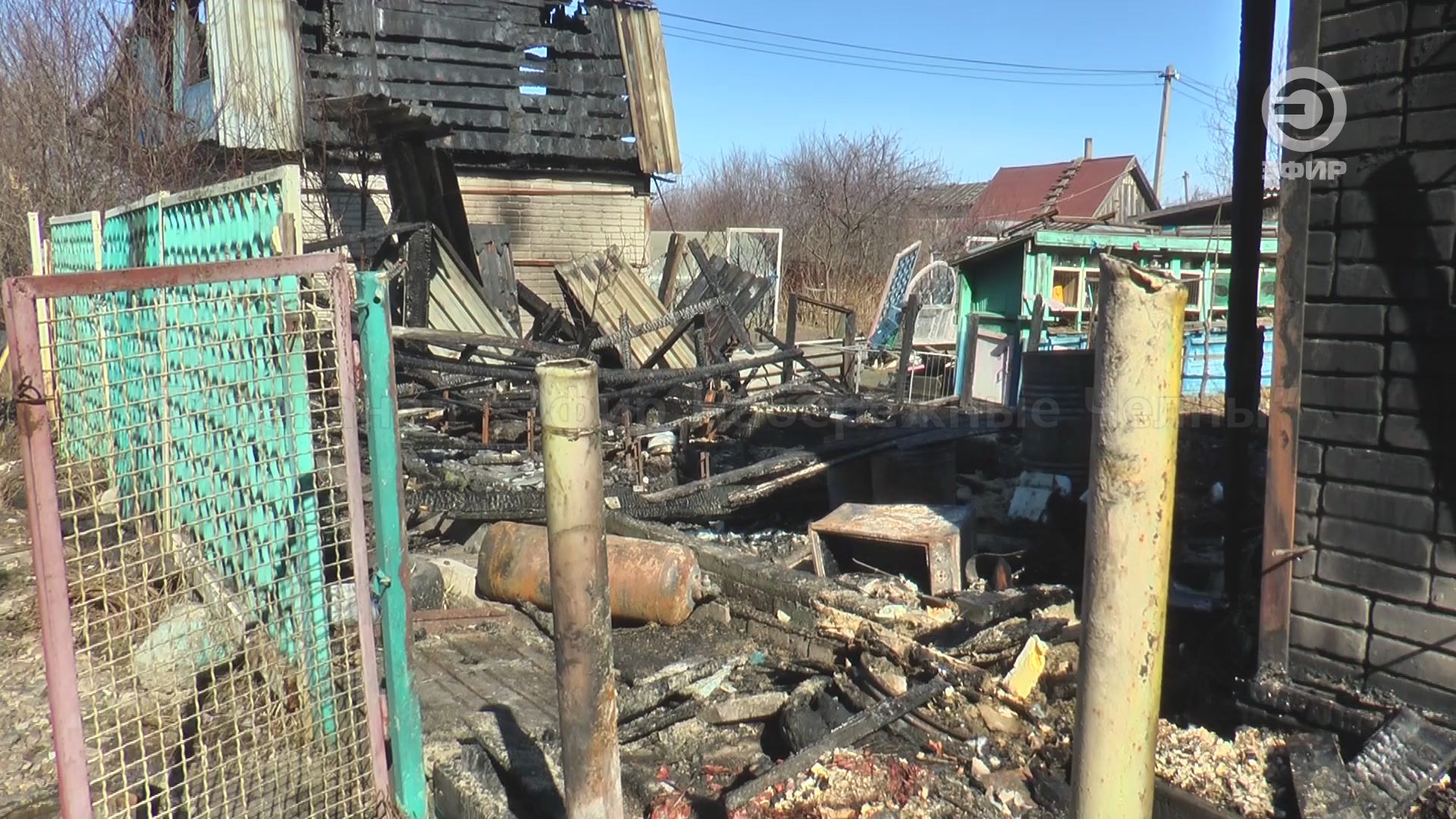 В садовом обществе «Заря» накануне произошел пожар.