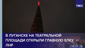 В Луганске на Театральной площади открыли главную елку ЛНР