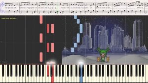 Синий иней (Синяя песня) (Easy)(Ноты и Видеоурок для фортепиано) (piano cover)