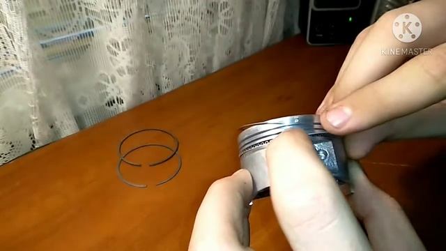 Двигатель 157 qmj часть 4 .Новые кольца ,и установка их на поршень смотреть онлайн