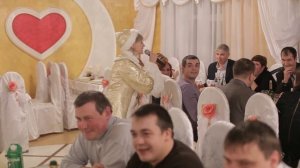 Поздравление на корпоратив. Дед Мороз и Снегурочка