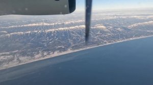 Полёт Южно-Сахалинск - Зональное над заливом Терпения