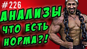 анализы. какие анализы считать нормой