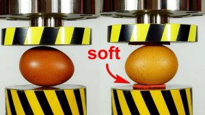 HYDRAULIC PRESS VS EGG, HARD AND SOFT SURFACE