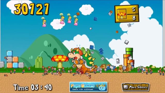 Bowser World Destroyer | Flash Game смотреть онлайн