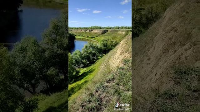 Крутые берега реки Омь