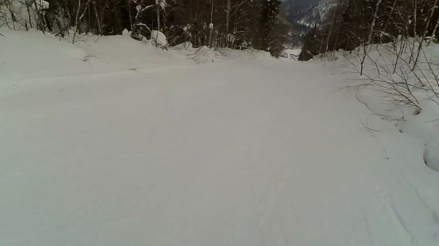 Горнолыжный курорт Миньяр. Покатушки на горных лыжах.