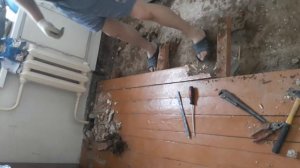Вскрытие деревянного пола в кирпичном доме пятиэтажном.