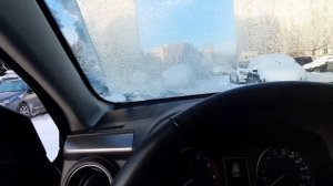 Toyota RAV 4 2019 D4D. Diesel engine cold start (Зимний запуск дизеля) at -21°С