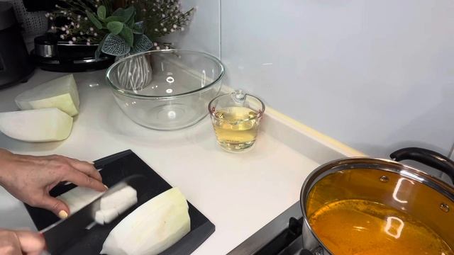 Маринованная редька (Дайкон)- обязательная закуска на корейском столе!단무지.