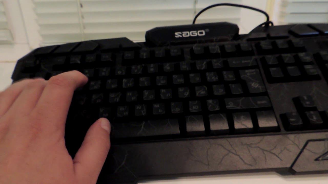 Супер Игровая Клавиатура SaGo M-300 c Подсветкой из Китая.