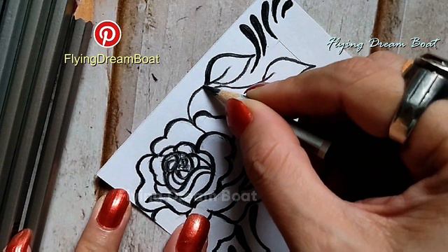 Draw Attractive Rose Flower Border With The Help Of Pencil