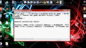 BorderLands Error General protection fault! Help ME!