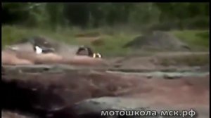 Прикольные падения на мотоциклах