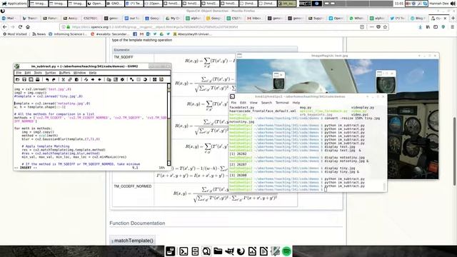 Template matching and image distances