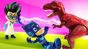Герои в масках против Динозавров - Машины сказки из игрушек - Новые видео сказки онлайн