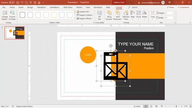 How to design a Business Card in PowerPoint