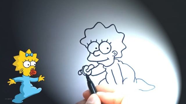 Учимся рисовать Симпсонов. Рисуем Мегги. The Simpsons. Канал АрбузиК. смотреть онлайн
