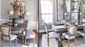 Gray and Beige Dining Room Ideas. Greige Dining Room Color and Decor Inspiration.