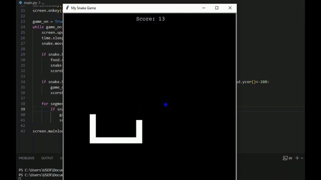 creating a SNAKE GAME ?~ Python Project Ideas 021