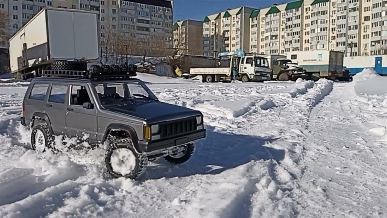 mn78 - пробуем стоковую модель по снегу.