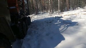 Урал. лесовоз. Рейс за березой. Дал имя Егорке
