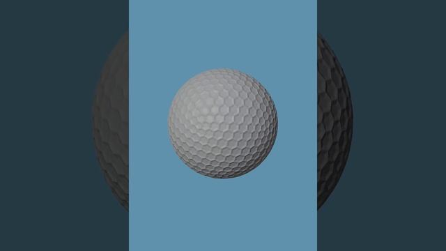 Golf Ball 3D animated View