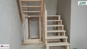 Русская лестница. Монтаж деревянной лестницы.