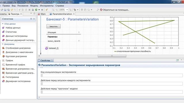 Дискретно-событийное моделирование. Банкомат часть 6 (эксперименты) смотреть онлайн