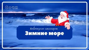 Зимнее море (шторм) Сочи 2022 (Прогулки Лазаревское)