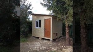 каркасный курятник с выгулом
