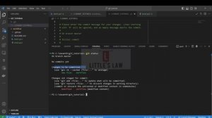 How and why to use 'git status' command | Littles Law #devops #gittutorial #gitstatus