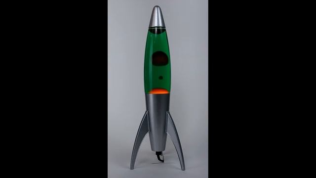 Лава-лампа 35см Rocket Оранжевая/Зелёная (Воск) смотреть онлайн
