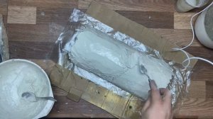 Цветочный горшок-кашпо "Сказочное полено дом" из бетона своими руками. Часть 1.