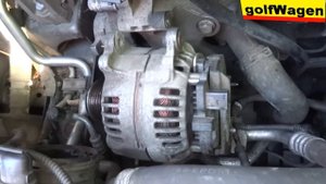 VW Golf 5 how to change alternator removal replace