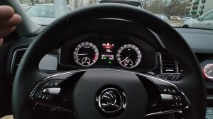 Škoda Kodiaq 2021 адаптивный и проактивный круиз контроль в пробках (Predictive ACC in traffic jams