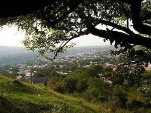 Село Дуба-Юрт с высоты птичьего полете