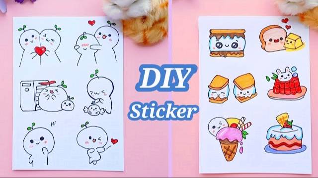 How to Make Your Own Stickers/ DIY paper Sticker /Stickers /DIY Stickers /HOME MADE STICKER/ #shorts смотреть онлайн