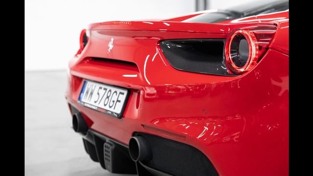 Ferrari 488 GTB V8 670 KM, 2017. Salon PL. Rosso Corsa. Gwarancja do 01.2024. Prezentacja zdjęciowa