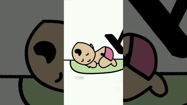 Baby Sleeping Mom Cleaning #funny #cartoon #animation #baby