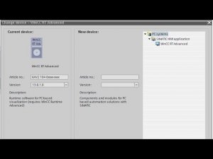 TIA Portal - настройка версии runtime для PC station
