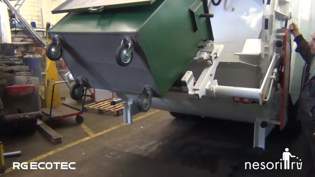 Металлический мусорный контейнер 0,8 куб.м. Выгрузка мусоровозом